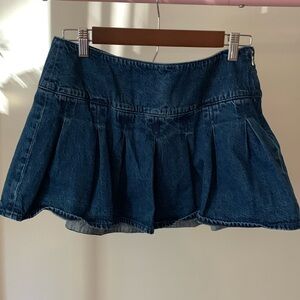 American Eagle Outfitters Blue Denim Skort